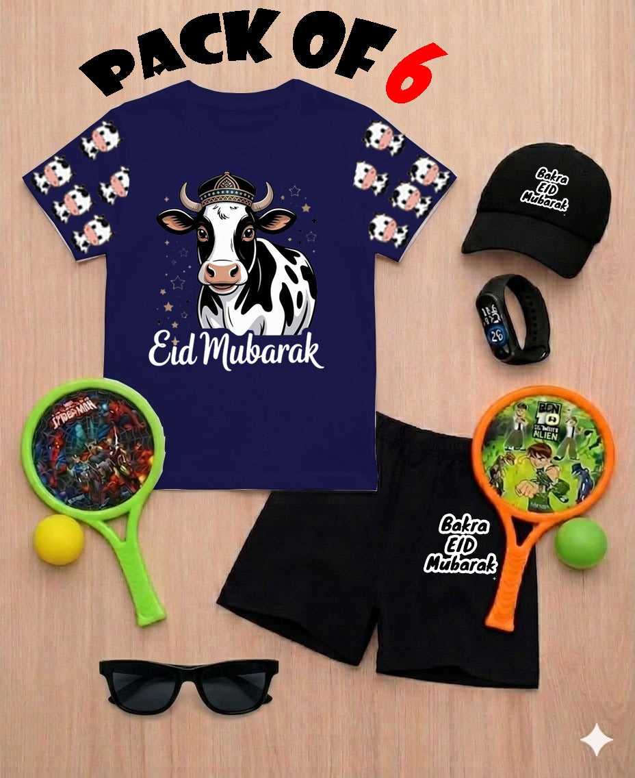 EID Ul Adha DTF Print ,6 Piece Gift Pack for Kids