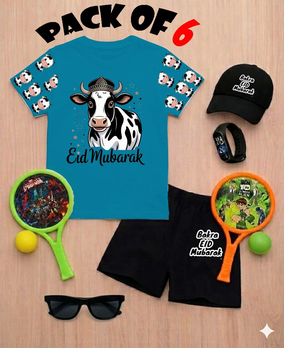 EID Ul Adha DTF Print ,6 Piece Gift Pack for Kids