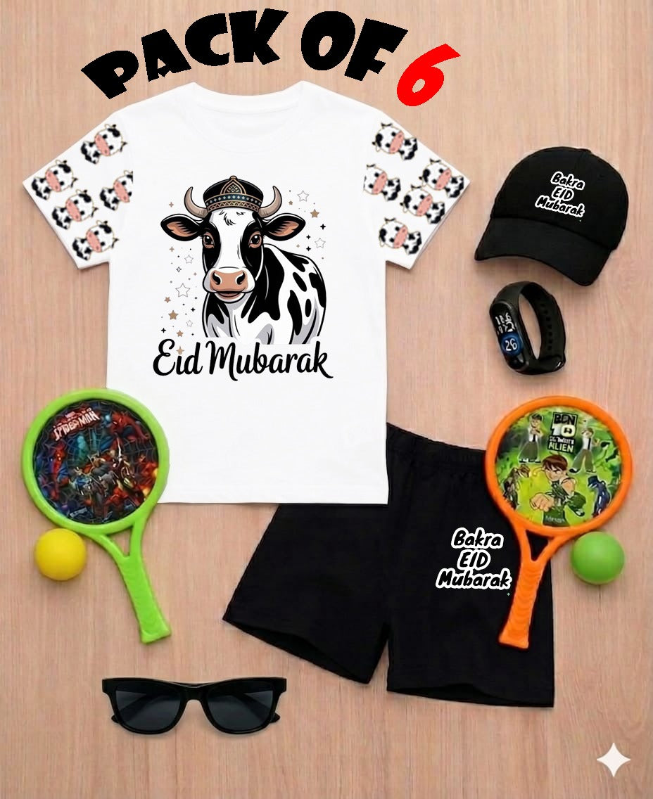 EID Ul Adha DTF Print ,6 Piece Gift Pack for Kids