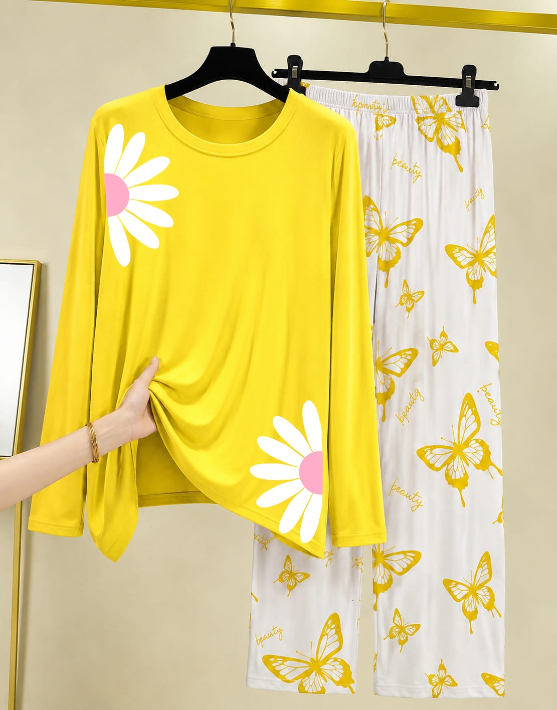 Women's Printed Two-Piece Lounge Set