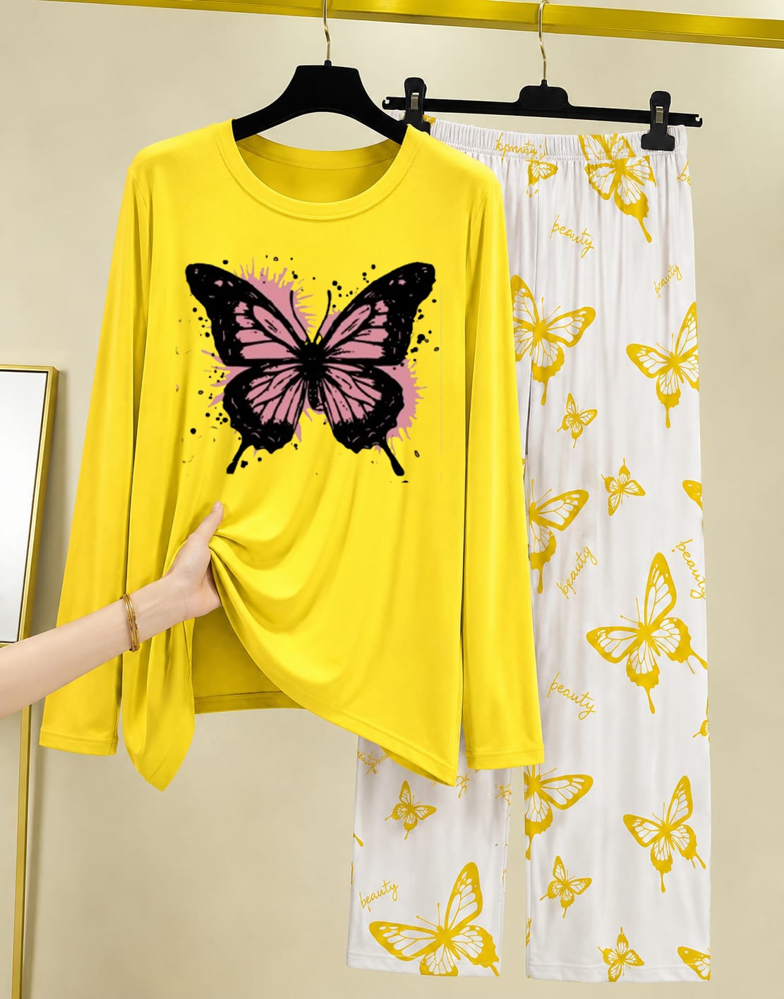 Women's Printed Two-Piece Lounge Set
