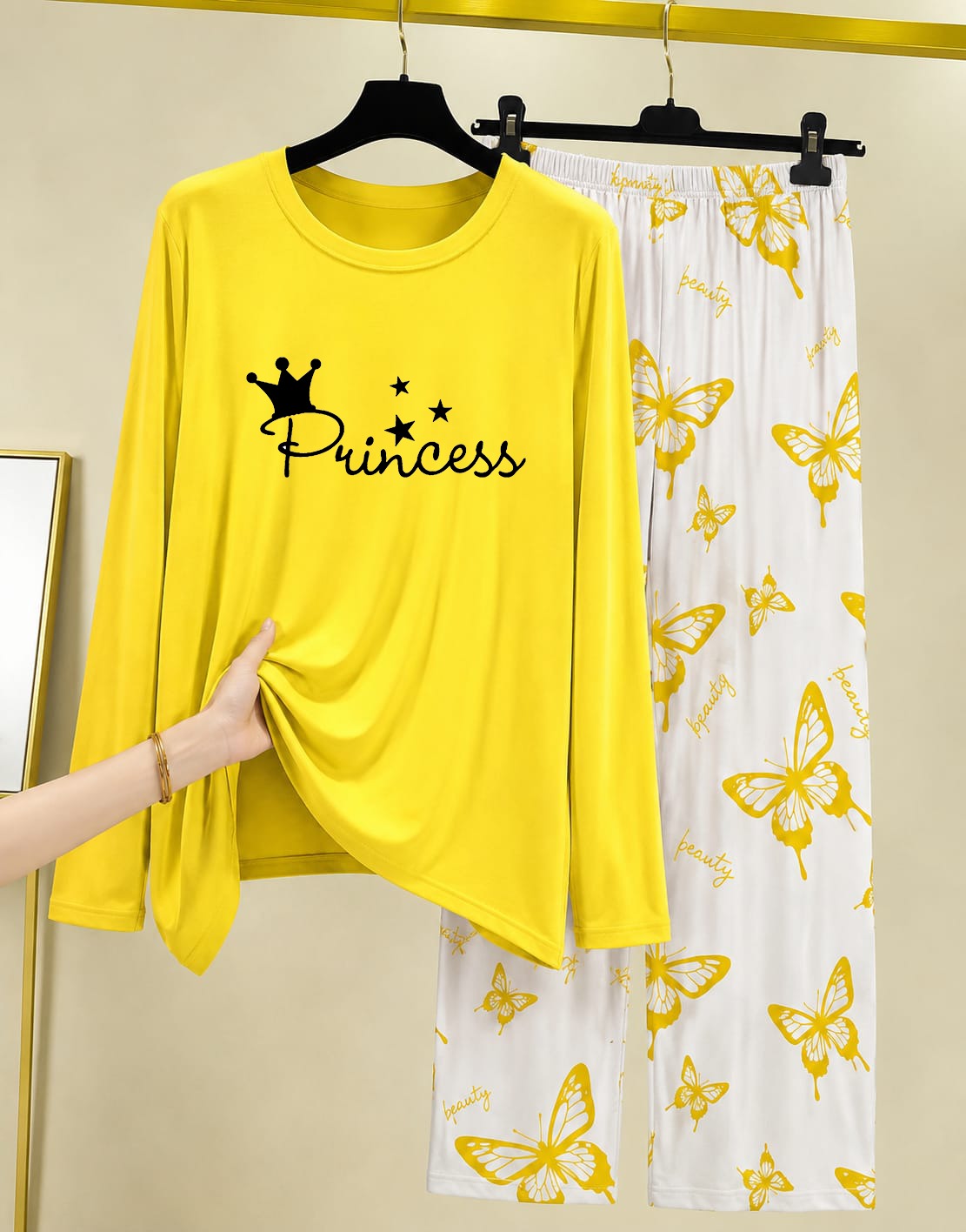 Women's Printed Two-Piece Lounge Set