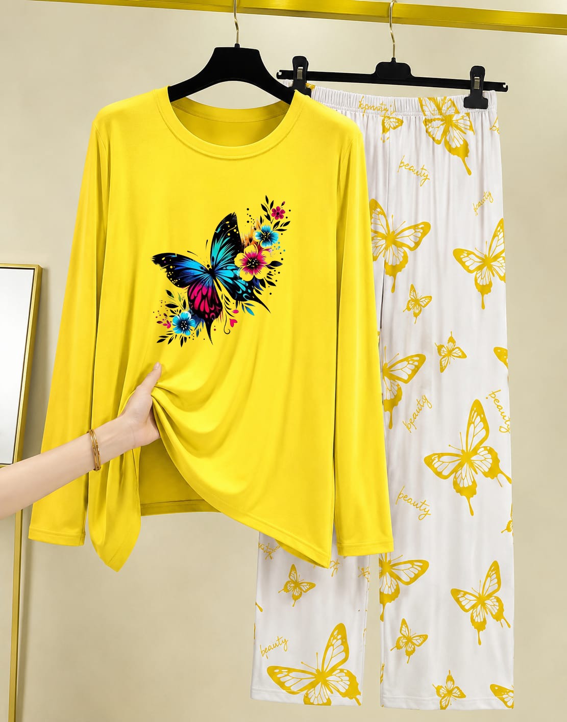 Women's Printed Two-Piece Lounge Set