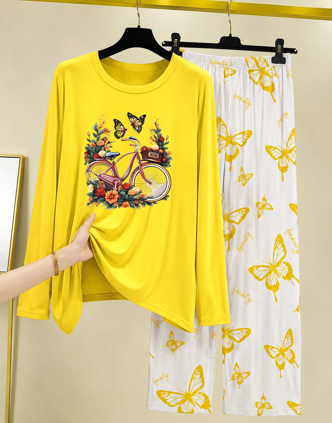 Women's Printed Two-Piece Lounge Set