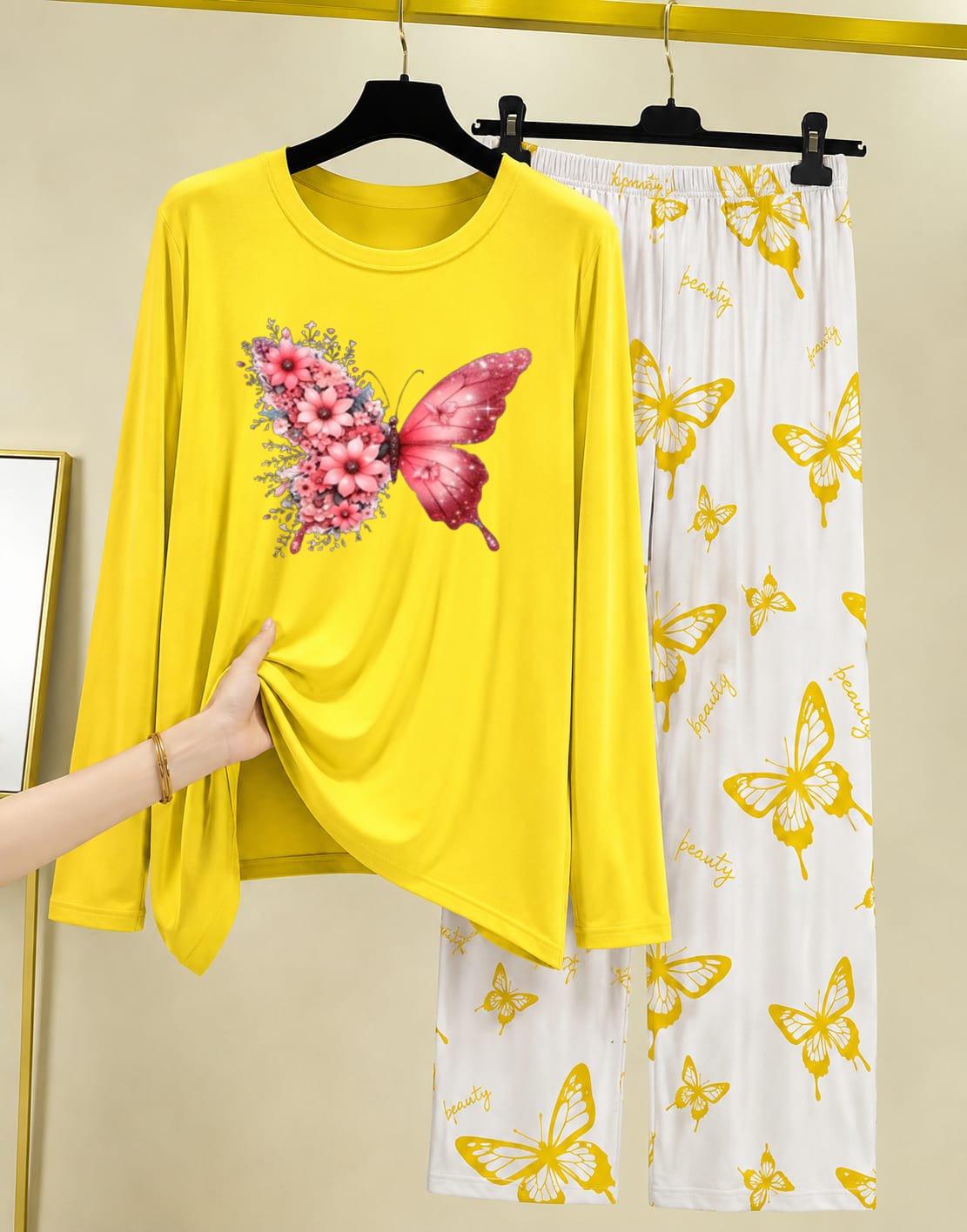Women's Printed Two-Piece Lounge Set