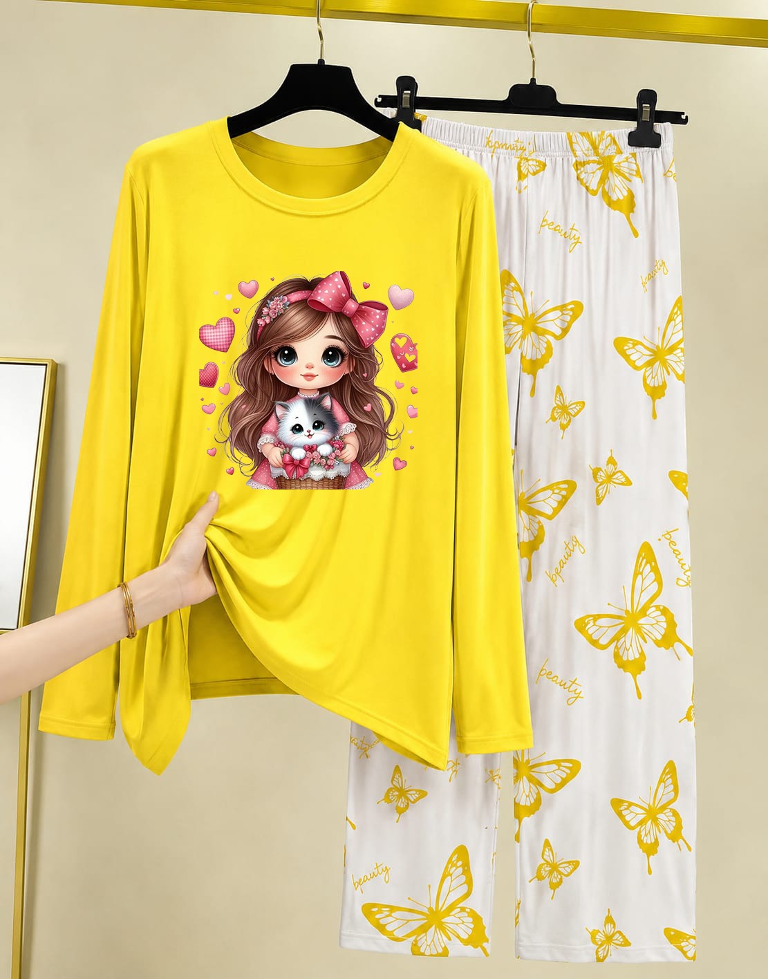 Women's Printed Two-Piece Lounge Set