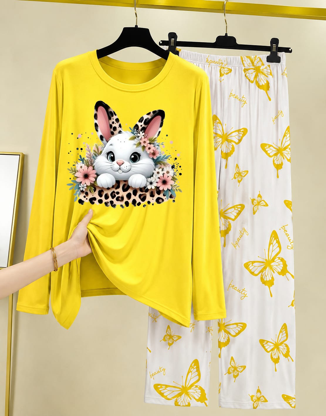 Women's Printed Two-Piece Lounge Set