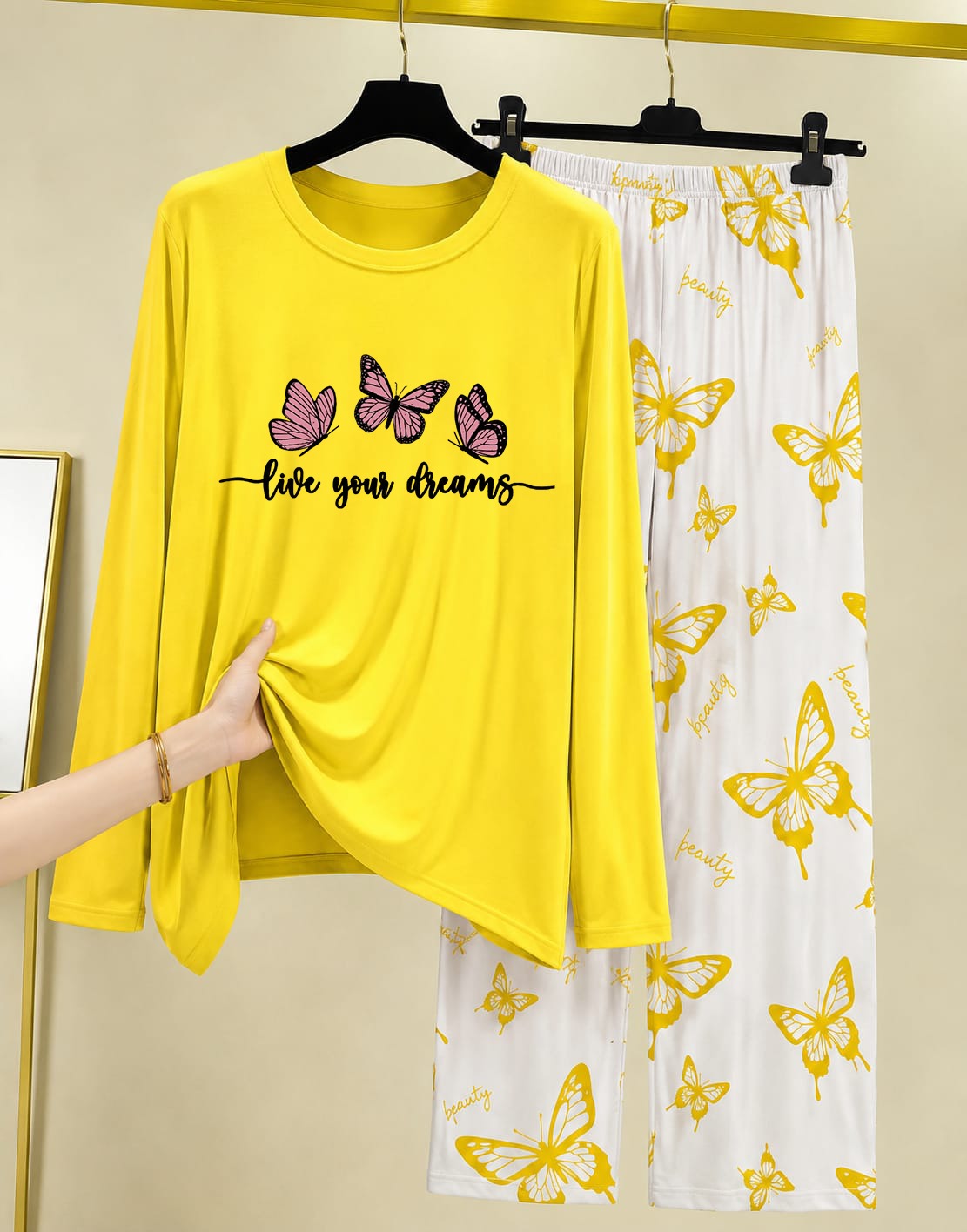 Women's Printed Two-Piece Lounge Set
