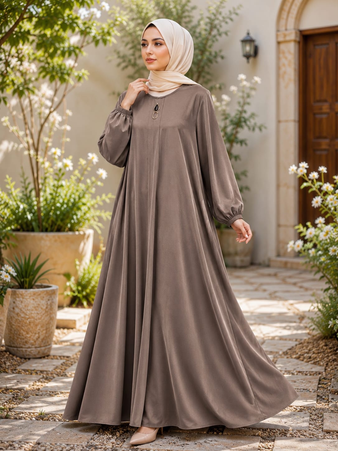 ✨ TikTok Box Plate Maxi Abaya✨