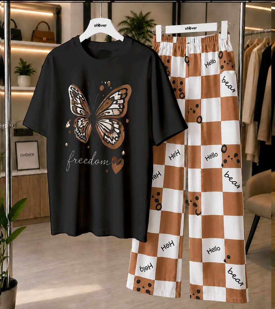 Butterfly Freedom Printed Loungewear