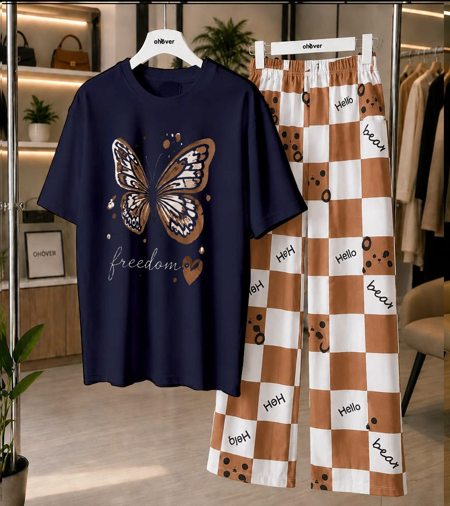 Butterfly Freedom Printed Loungewear