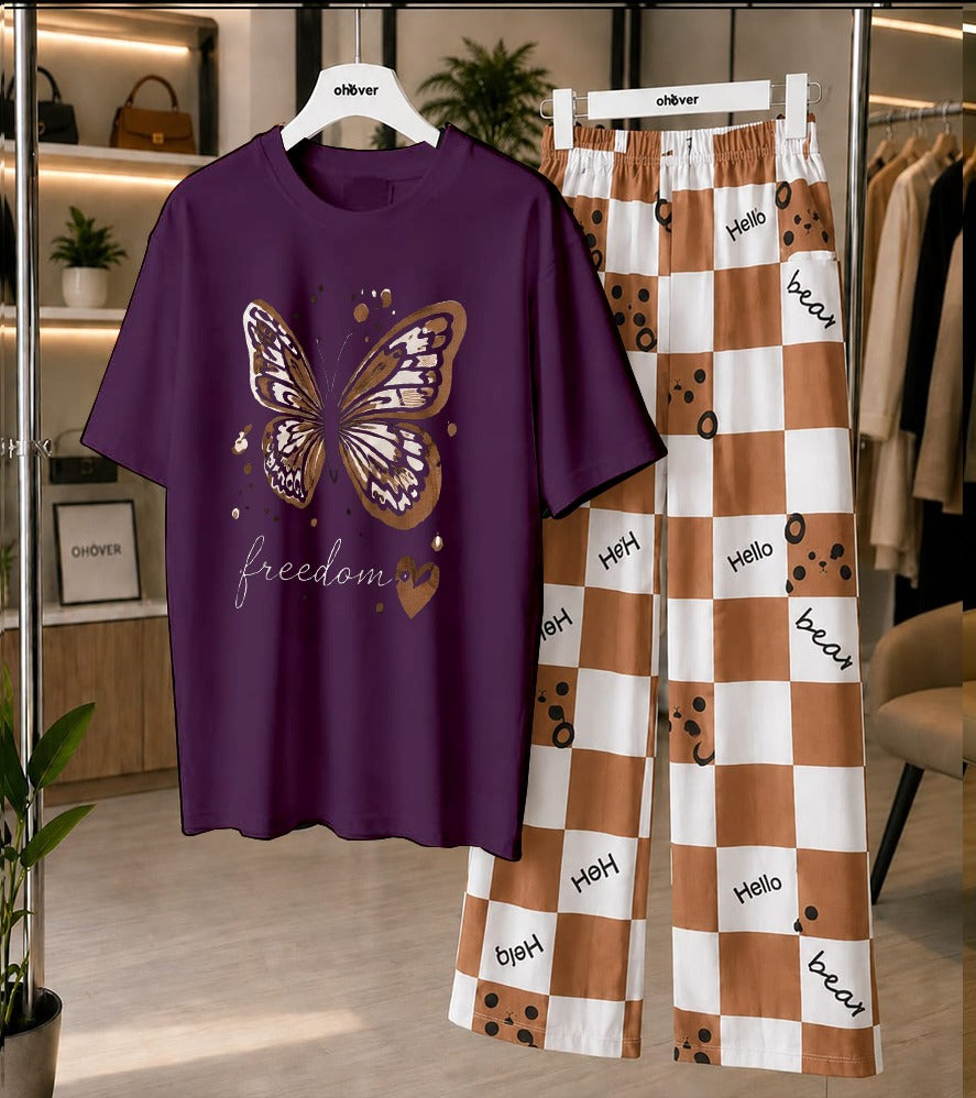Butterfly Freedom Printed Loungewear