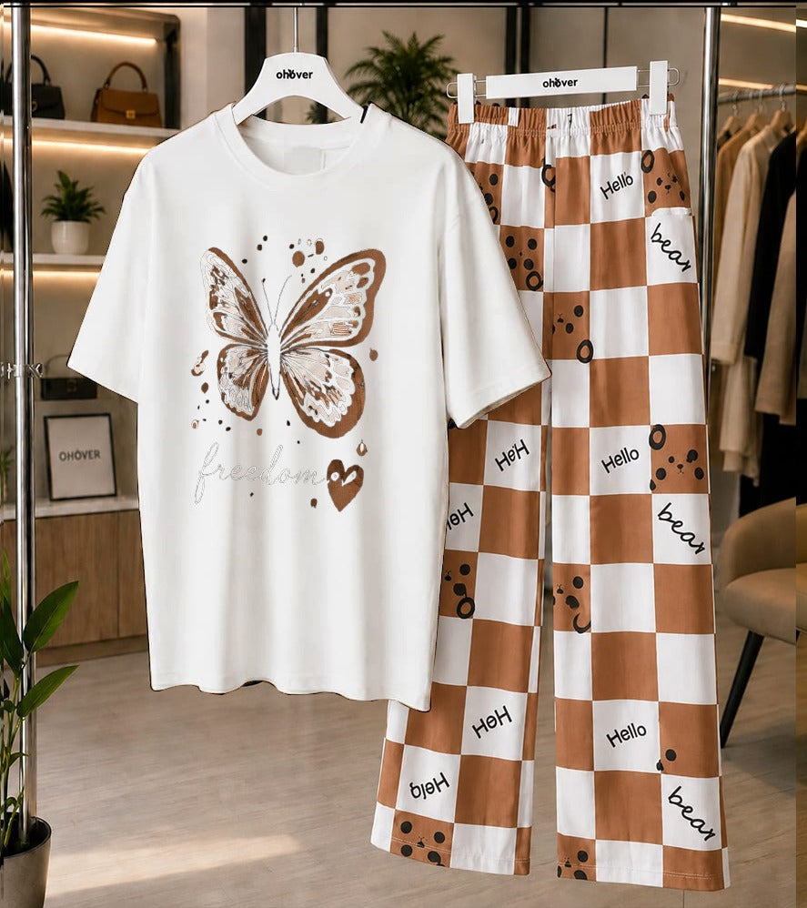 Butterfly Freedom Printed Loungewear