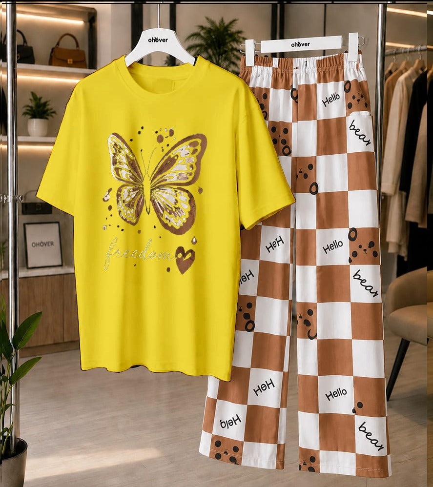 Butterfly Freedom Printed Loungewear