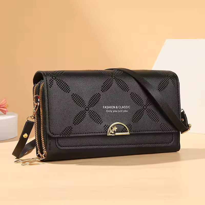 Dual Zip Long Wallet With Long Belt