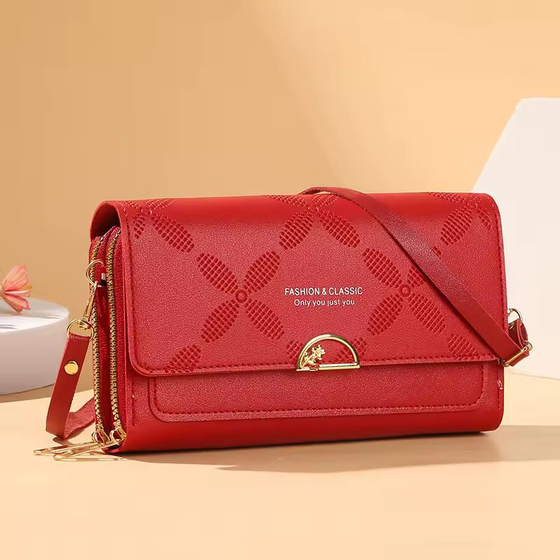 Dual Zip Long Wallet With Long Belt