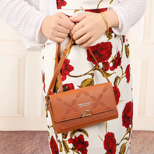 Dual Zip Long Wallet With Long Belt