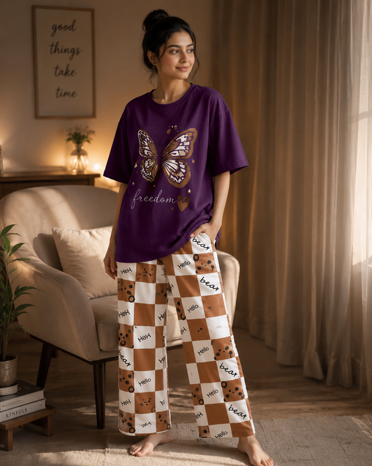 Butterfly Freedom Printed Loungewear